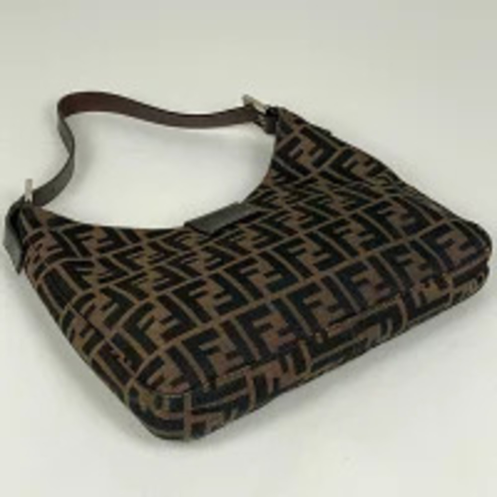 Fendi Hobo bag brown shoulder Zucca canvas